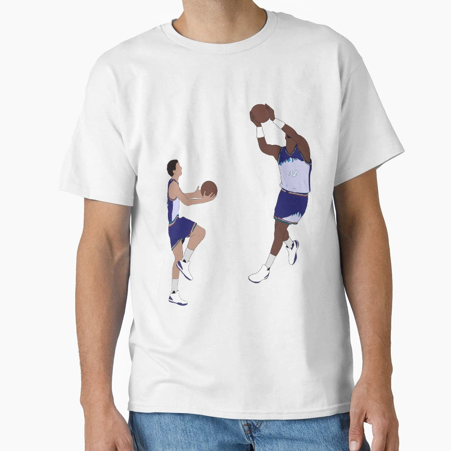 John Stockton Alley Oop To Karl Malone T-Shirt - Streetwear Style Men Women - T-Shirt, Sweatshirt, Hoodie