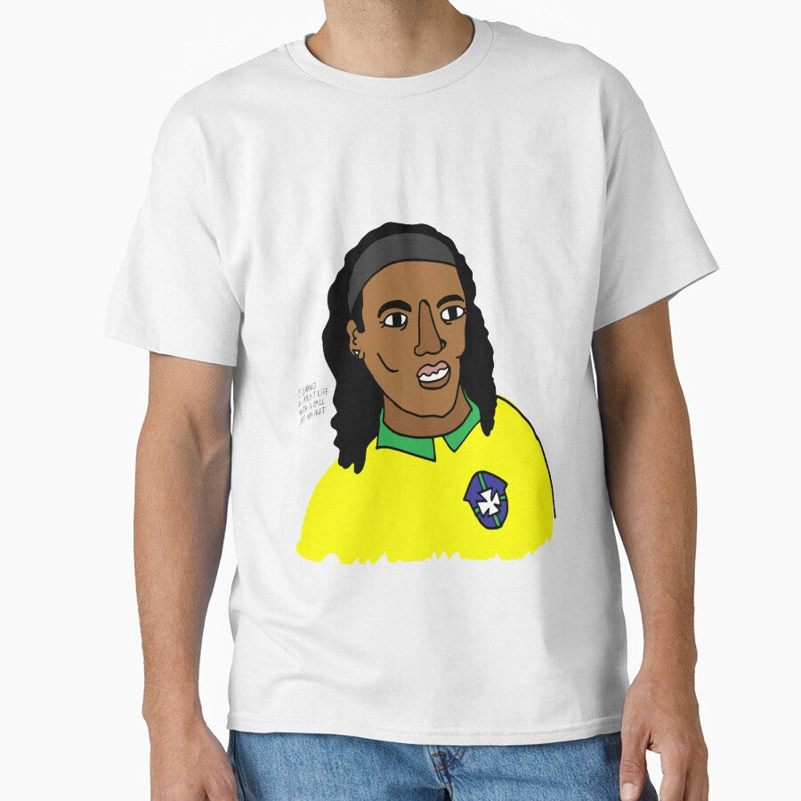 Ronaldinho Brazil Football Ball Life by emmgut - Adult & Kids T-Shirts, Sweatshirts & Hoodies apparel design preview 1