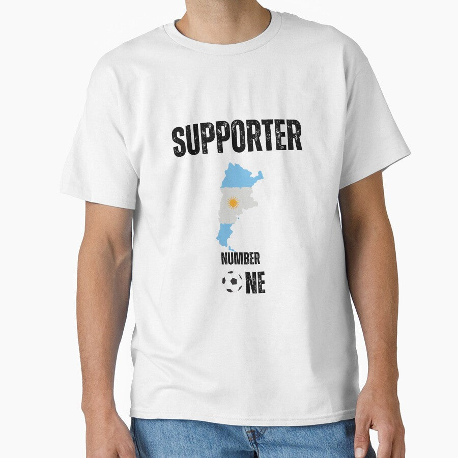 Argentina soccer supporter number one by Passionfoot - Adult & Kids T-Shirts, Sweatshirts & Hoodies apparel design preview 1
