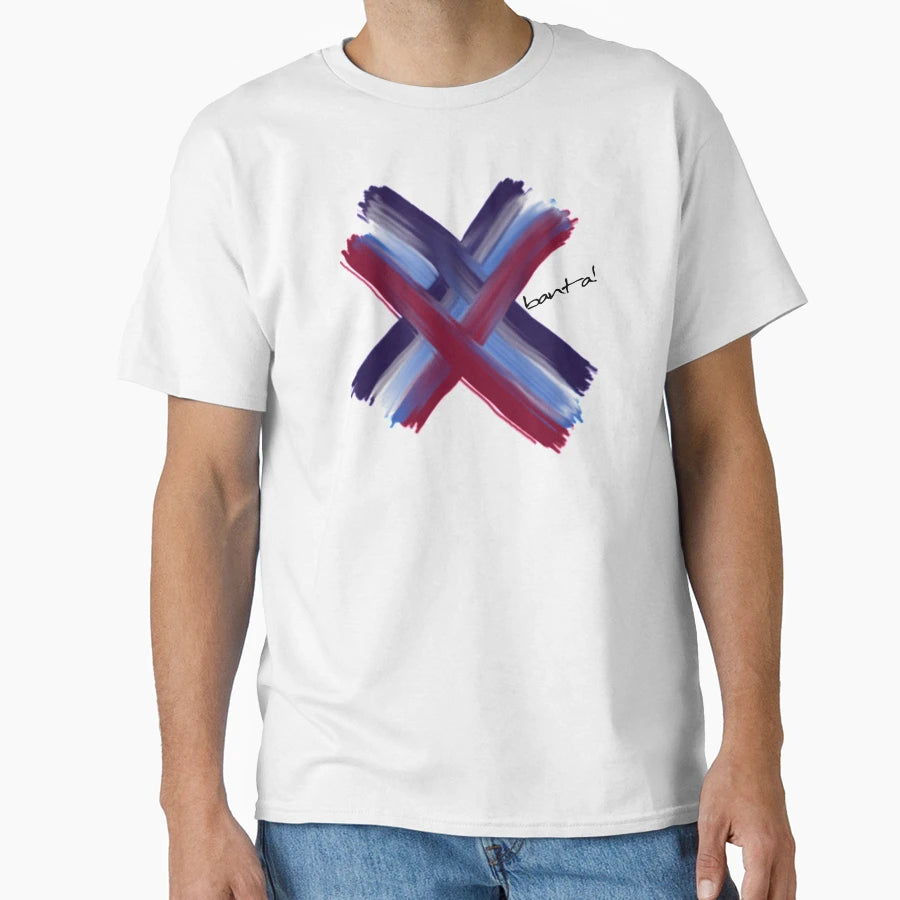 X Red White Blue T-Shirt - Casual Everyday Wear Men Women - T-Shirt, Sweatshirt, Hoodie
