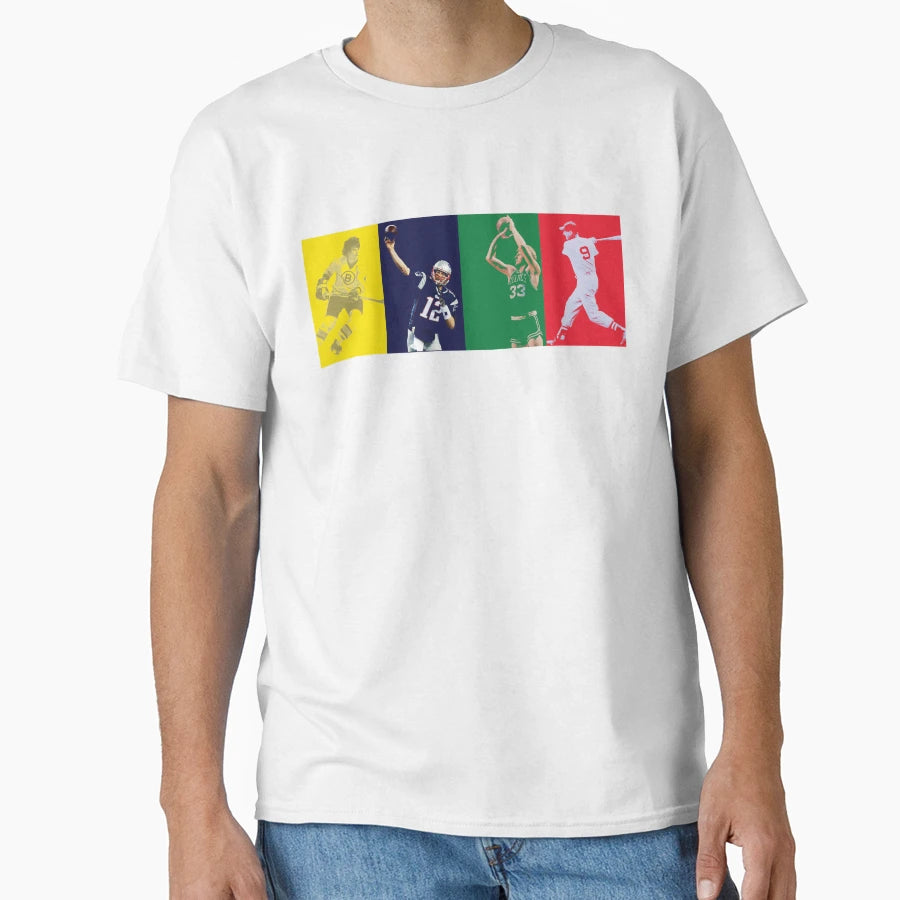 Boston Mount Rushmore T-Shirt - Custom Art Print for Adults - T-Shirt, Sweatshirt, Hoodie
