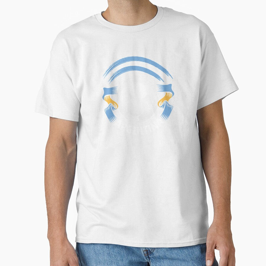 Argentina Football Soccer Fan Flag by ockshirts - Adult & Kids T-Shirts, Sweatshirts & Hoodies apparel design preview 1