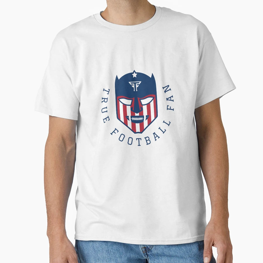 True Football Fan Logosymbol T-Shirt - Unique Graphic for Adults - T-Shirt, Sweatshirt, Hoodie