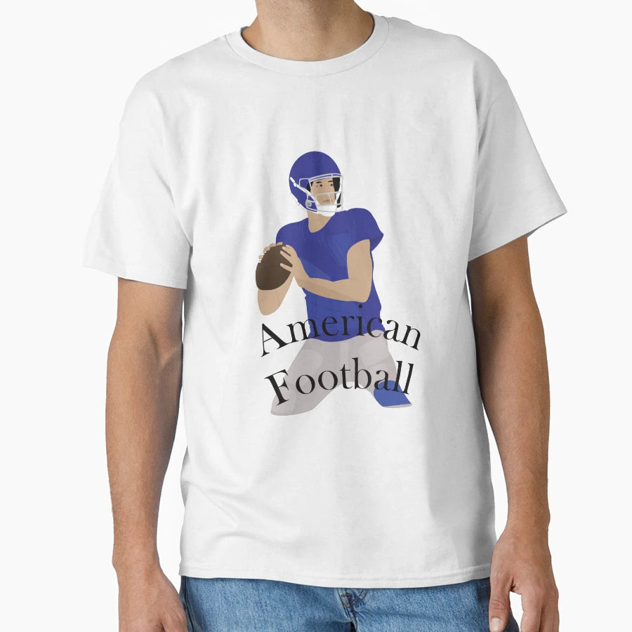 American Football Player Action T-Shirt - Fun Novelty Design Men Women - T-Shirt, Sweatshirt, Hoodie