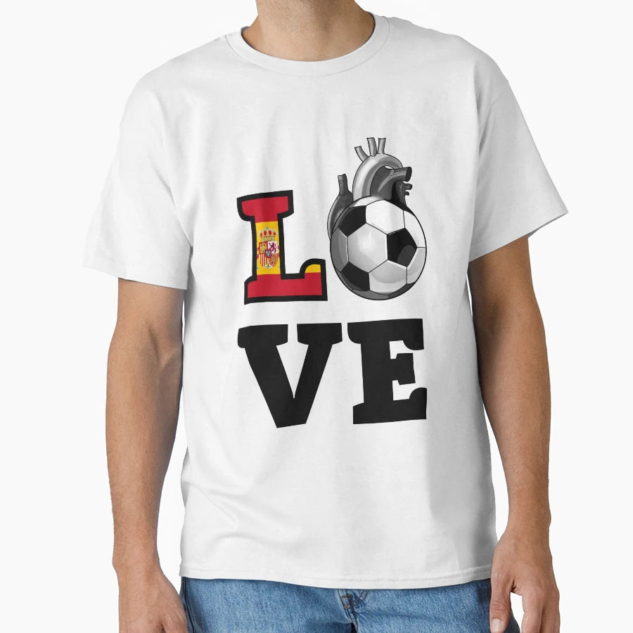Love Spanish Soccer T-Shirt - Fun Novelty Design for Adults - T-Shirt, Sweatshirt, Hoodie