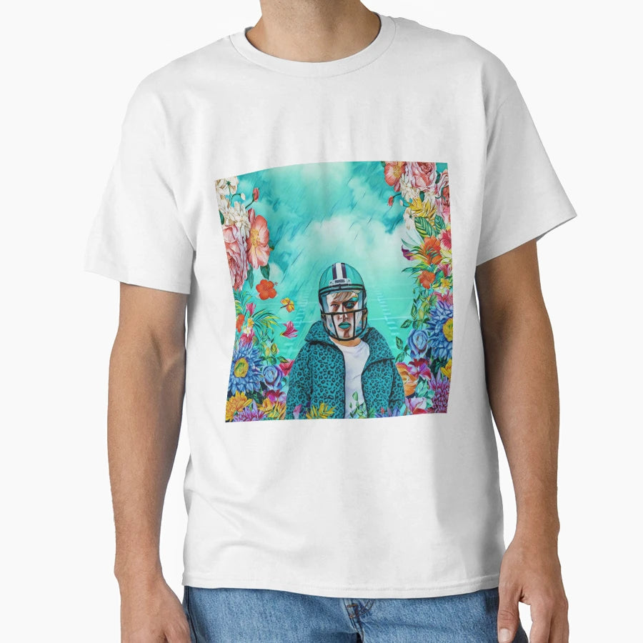 Floral American Football T-Shirt - Fun Novelty Design Unisex - T-Shirt, Sweatshirt, Hoodie