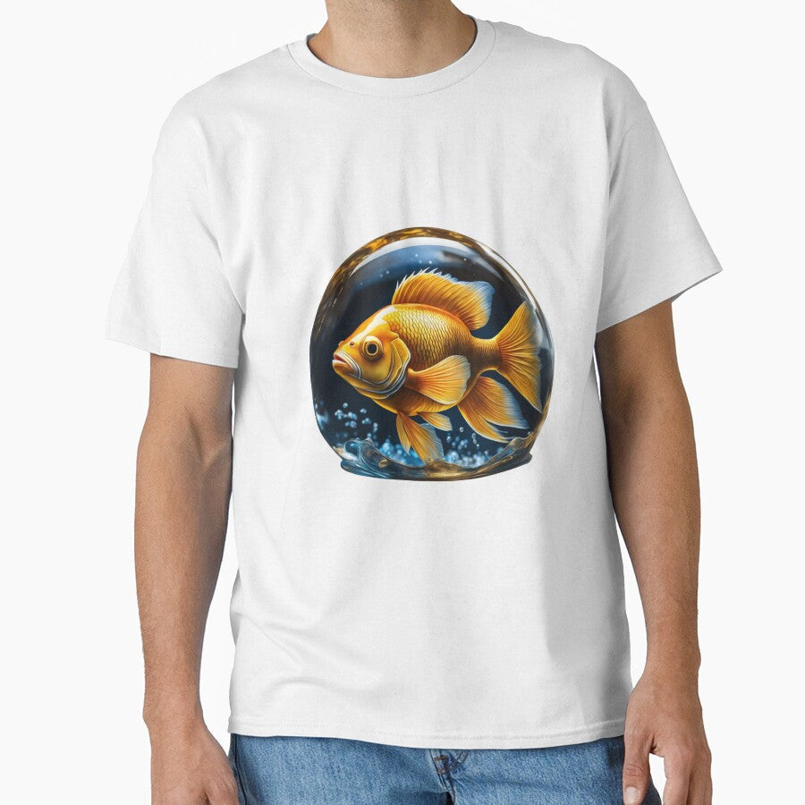Golden Fish Majestic by Wonder Pixel Studio - Adult & Kids T-Shirts, Sweatshirts & Hoodies apparel design preview 1