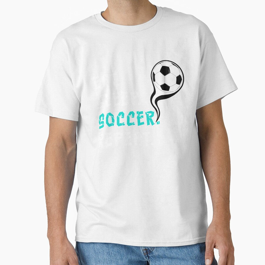 Eat Sleep Soccer Repeat by UllUDesign - Adult & Kids T-Shirts, Sweatshirts & Hoodies apparel design preview 1