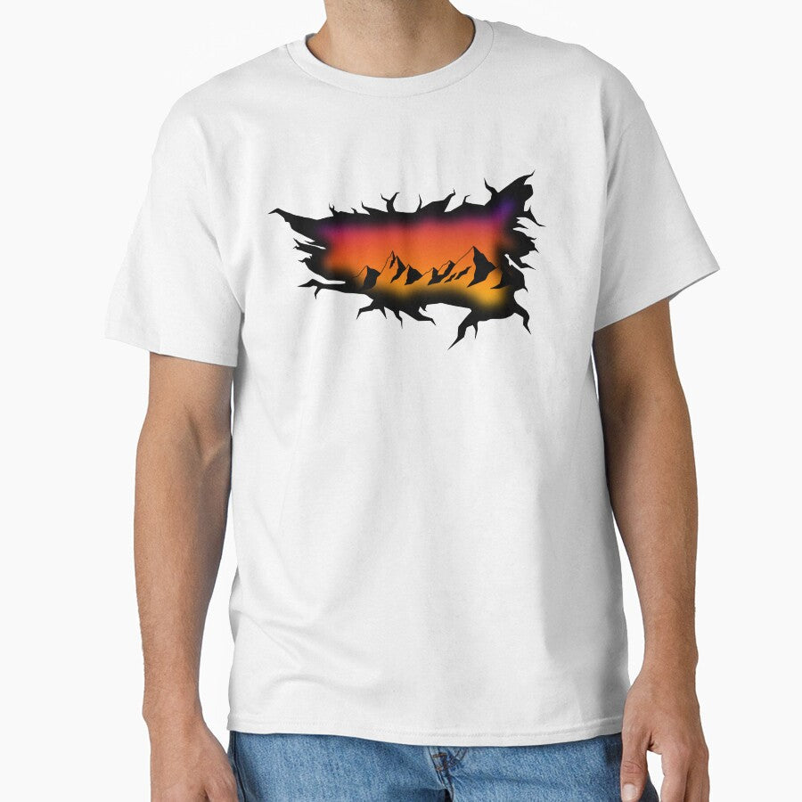 Mountain Range Crack In Space by Kool Kiwi - Adult & Kids T-Shirts, Sweatshirts & Hoodies apparel design preview 1