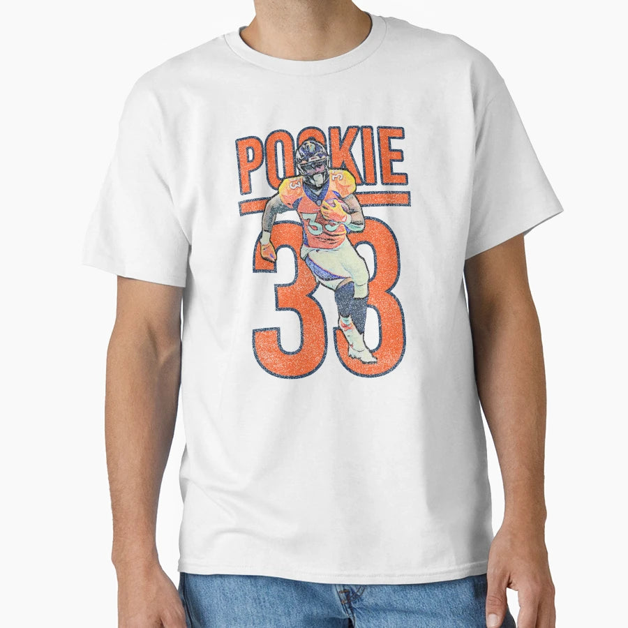 Javonte Williams Number Faded T-Shirt - Casual Everyday Wear Men Women - T-Shirt, Sweatshirt, Hoodie