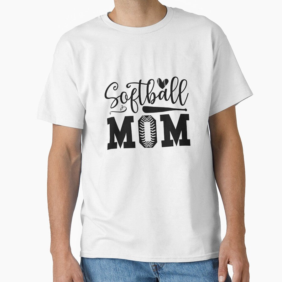 Softball Mom by SasKloset - Adult & Kids T-Shirts, Sweatshirts & Hoodies apparel design preview 1