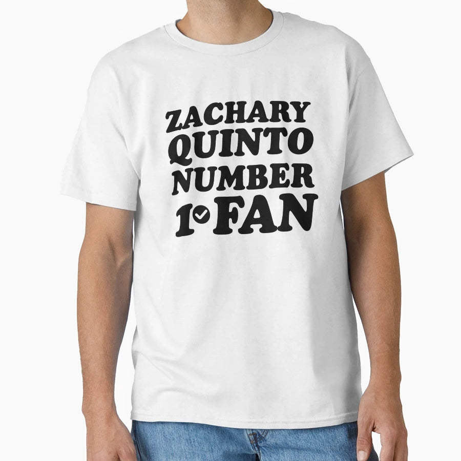 Zachary Quinto Number 1 Fan T-Shirt - Novelty Apparel for Adults - T-Shirt, Sweatshirt, Hoodie