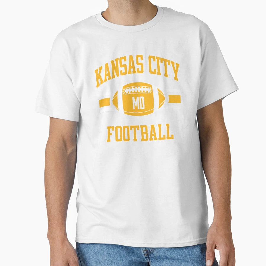 Kc Football Red T-Shirt - Minimalist Print Men Women - T-Shirt, Sweatshirt, Hoodie