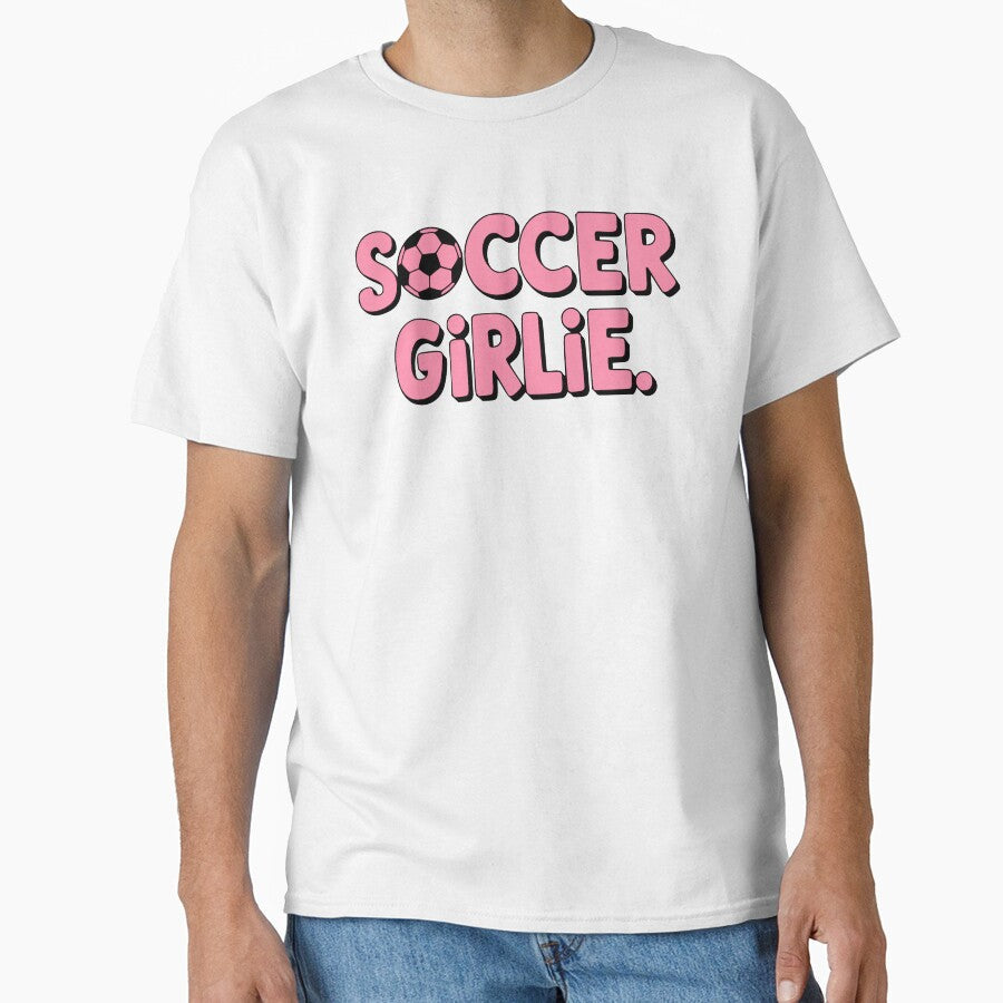 Soccer Girlie. Pink Girl by PMCreative - Adult & Kids T-Shirts, Sweatshirts & Hoodies apparel design preview 1