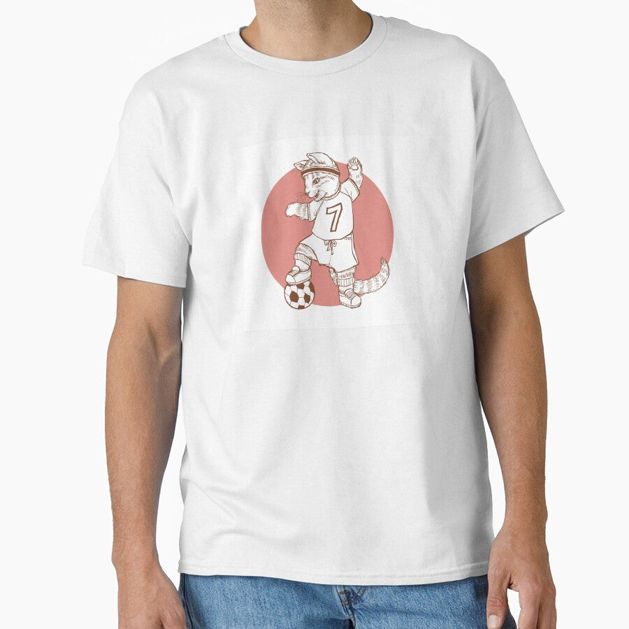 Football kitty by Sanna Kuusimurto - Adult & Kids T-Shirts, Sweatshirts & Hoodies apparel design preview 1
