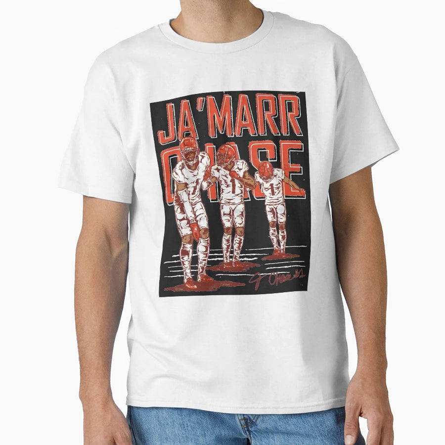 Jamarr Chase T-Shirt - Custom Art Print for Adults - T-Shirt, Sweatshirt, Hoodie
