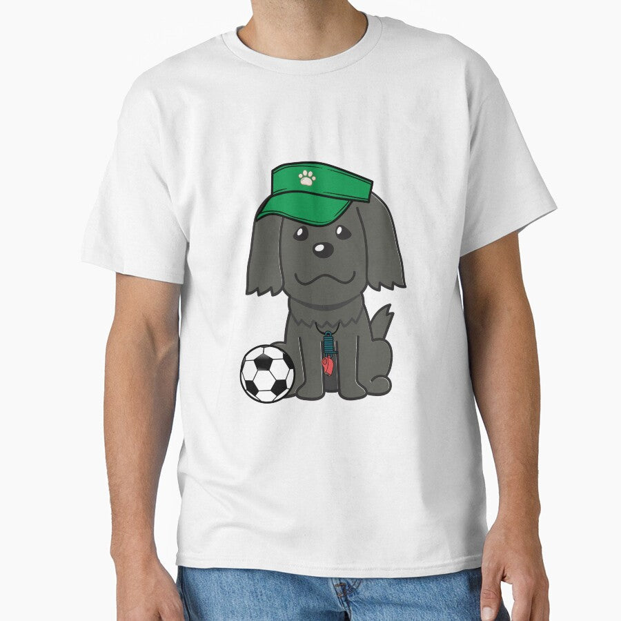 Soccer Player Black dog by Pet Station - Adult & Kids T-Shirts, Sweatshirts & Hoodies apparel design preview 1
