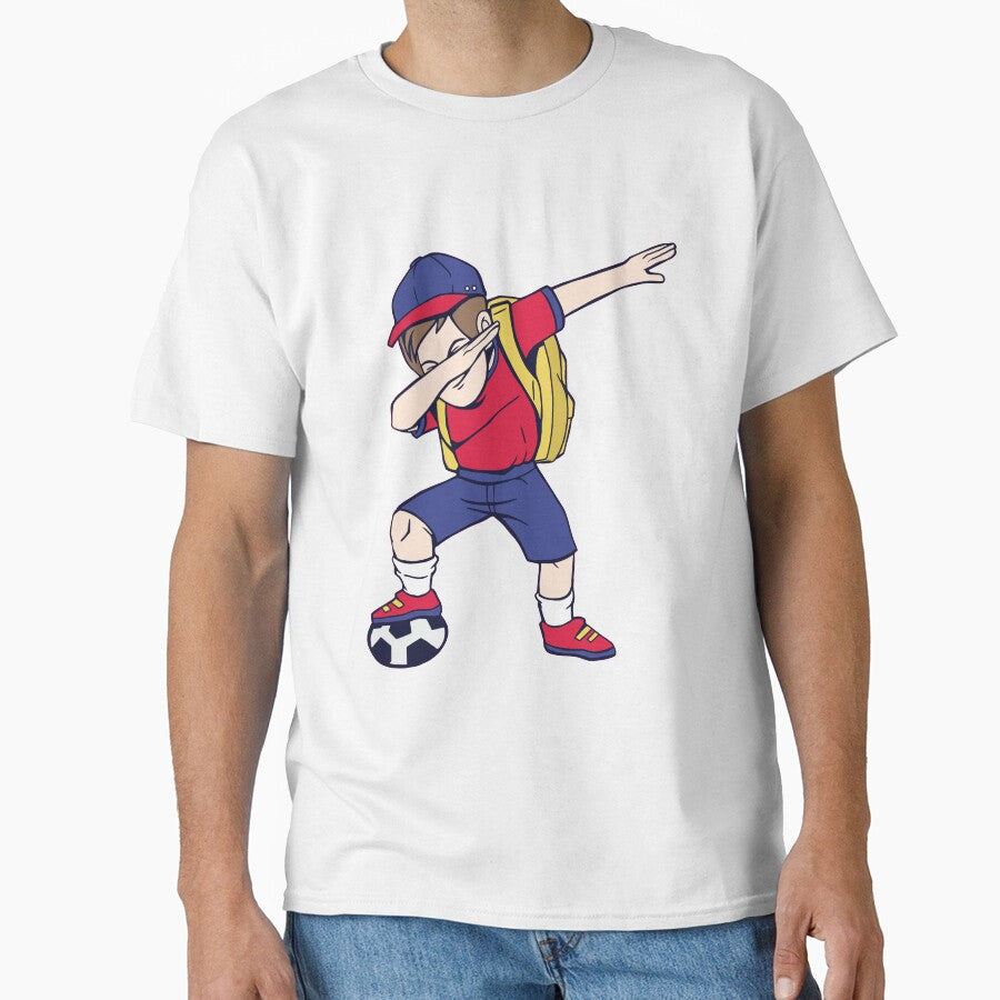 Soccer kid dabbing by pirminio - Adult & Kids T-Shirts, Sweatshirts & Hoodies apparel design preview 1