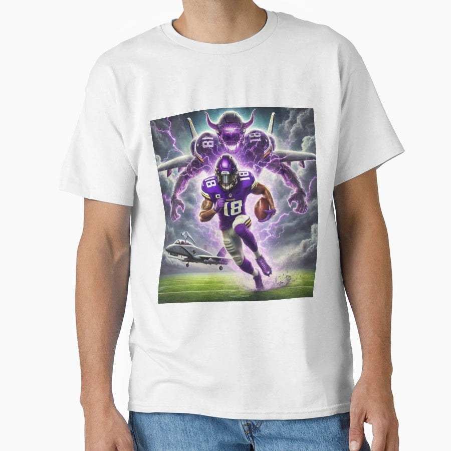Vikes Attack T-Shirt - Graphic Print for Adults - T-Shirt, Sweatshirt, Hoodie