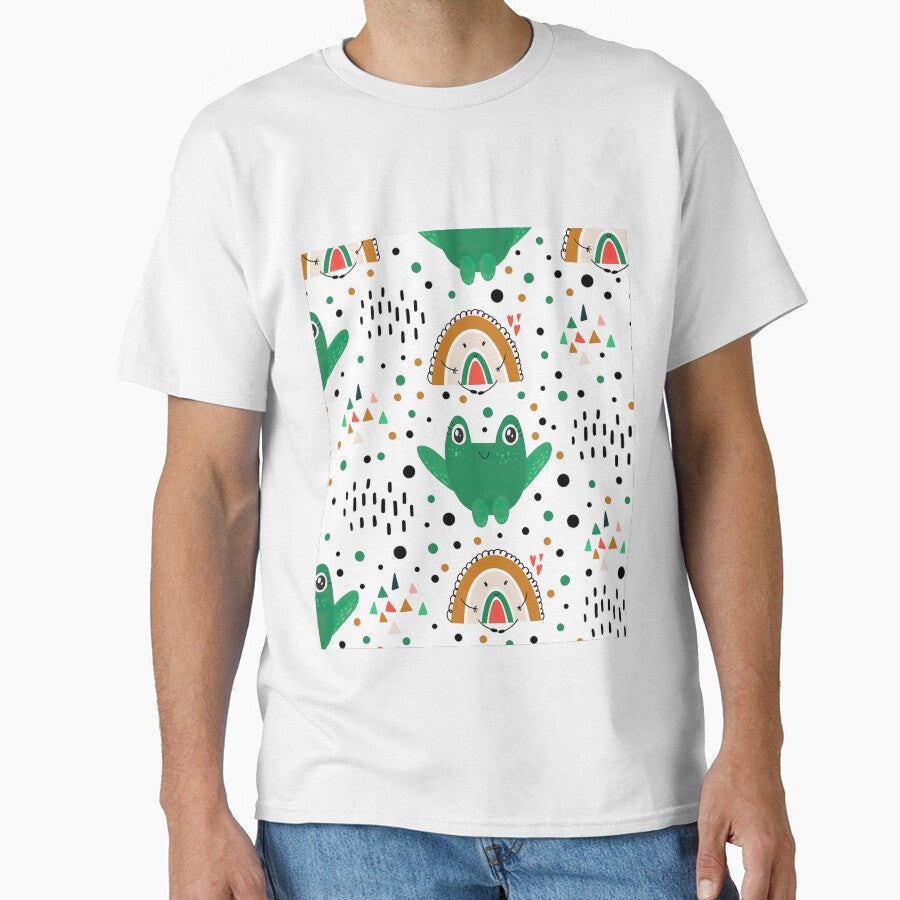 Cute Frog Rainbow by AletacStore - Adult & Kids T-Shirts, Sweatshirts & Hoodies apparel design preview 1
