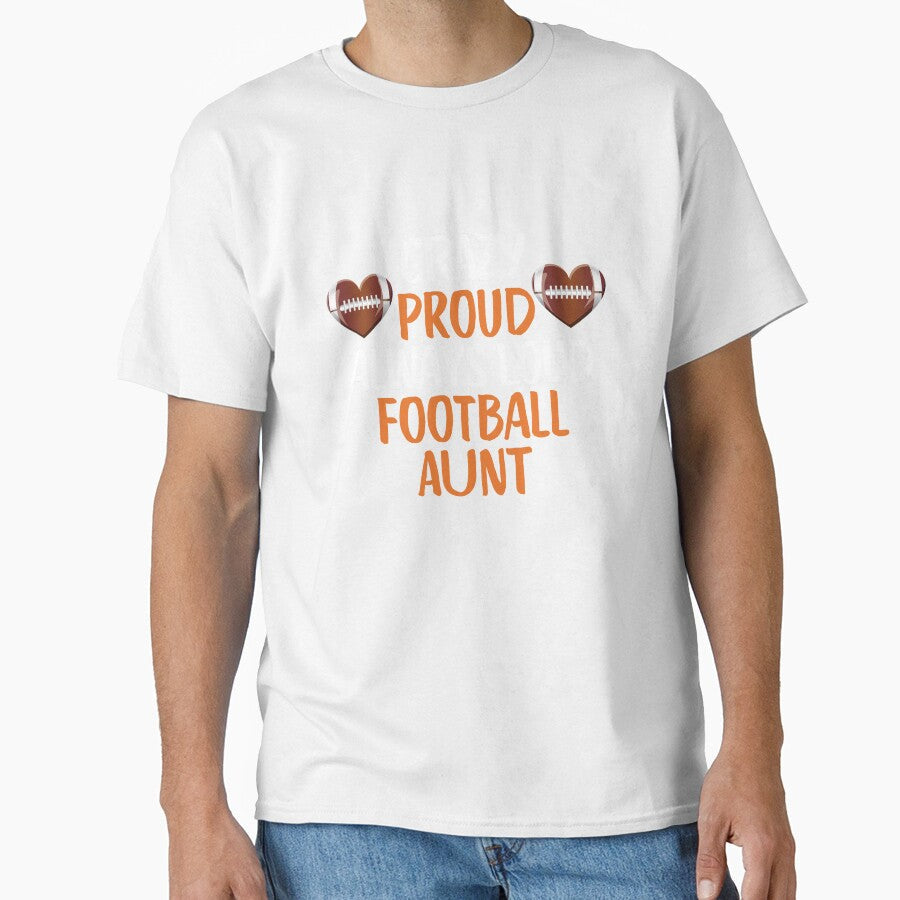 Crazy Proud Always Loud Football Aunt Funny Gift by - Adult & Kids T-Shirts, Sweatshirts & Hoodies apparel design preview 1