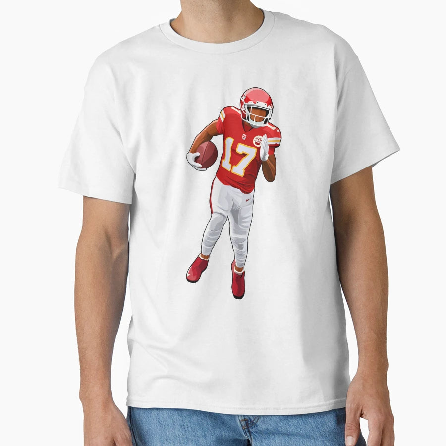 Mecole Hardman 17 Carries Ball T-Shirt - Graphic Print Men Women - T-Shirt, Sweatshirt, Hoodie