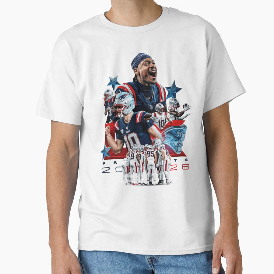 New England Patriots Team T-Shirt - Fun Novelty Design Men Women - T-Shirt, Sweatshirt, Hoodie