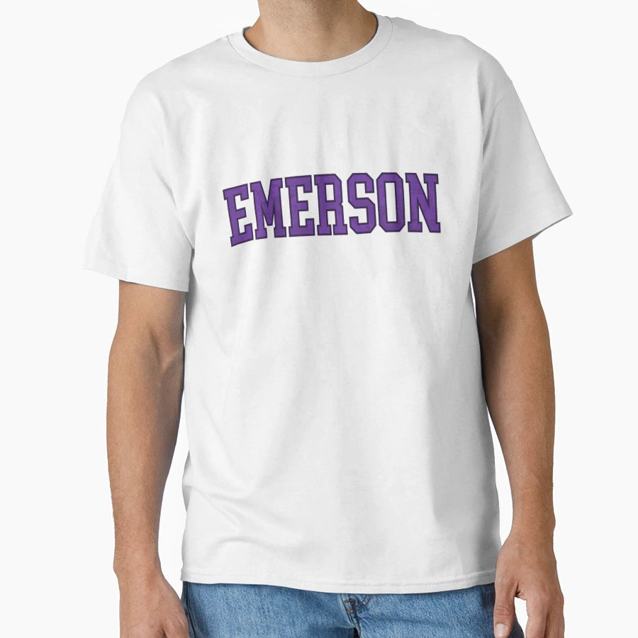 Emerson Tie Dye College Font T-Shirt - Casual Everyday Wear for Adults - T-Shirt, Sweatshirt, Hoodie