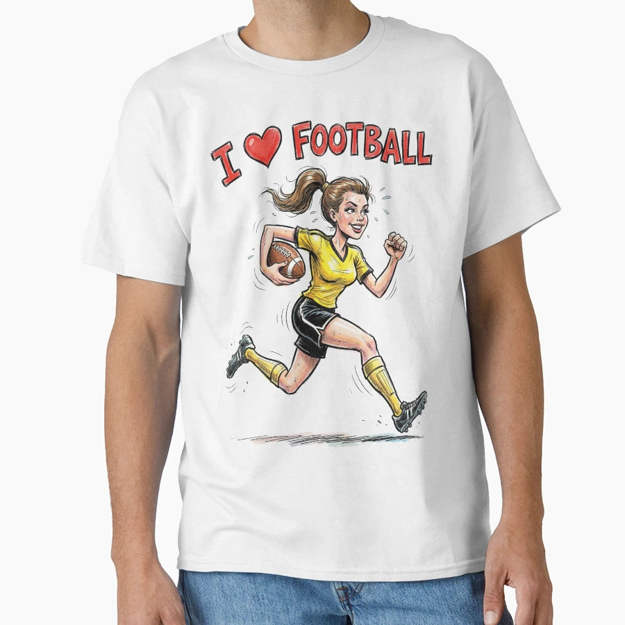 I Football T-Shirt - Streetwear Style Men Women - T-Shirt, Sweatshirt, Hoodie