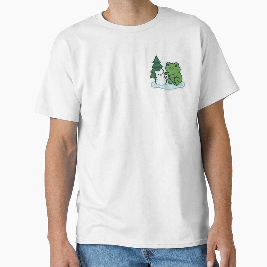 Winter Frog by hi-chew - Adult & Kids T-Shirts, Sweatshirts & Hoodies apparel design preview 1