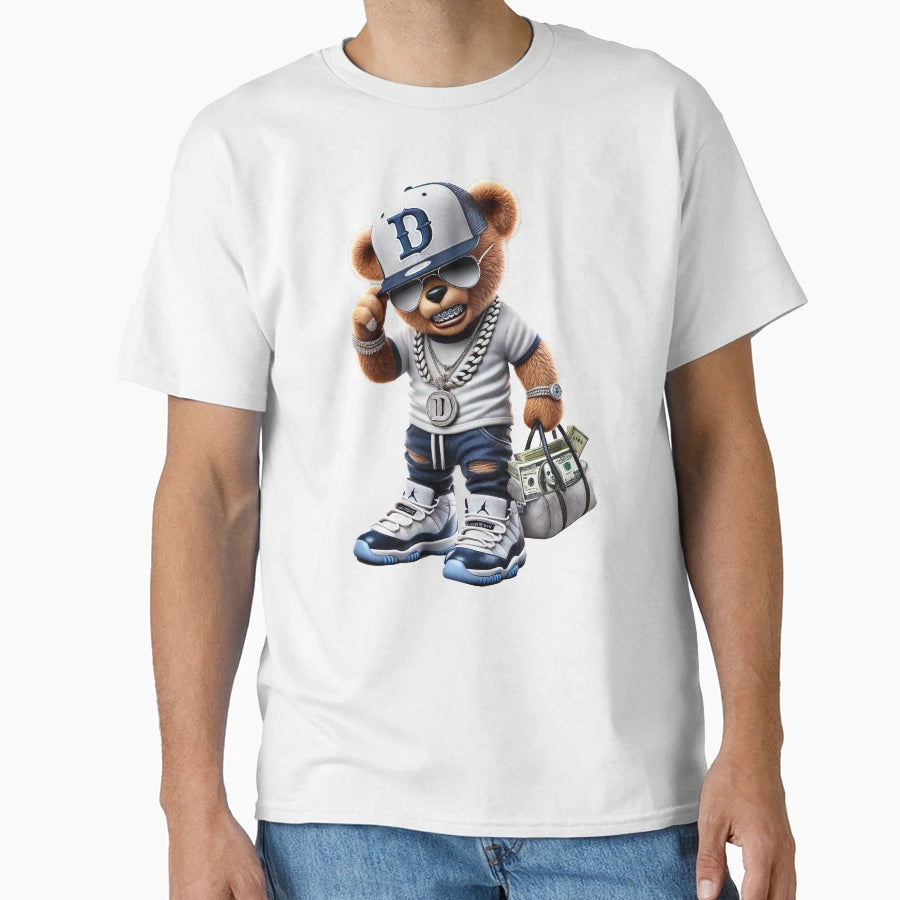 Dallas Cowboys Teddy Bear T-Shirt - Minimalist Print for Adults - T-Shirt, Sweatshirt, Hoodie