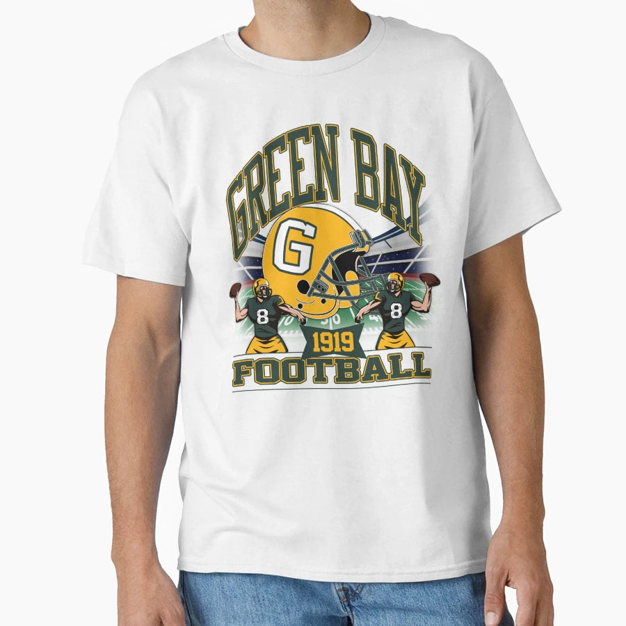 Green Bay Football Gridiron Legacy T-Shirt - Custom Art Print Unisex - T-Shirt, Sweatshirt, Hoodie