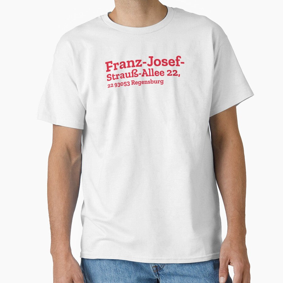 Regensburg Stadium Address by The Chuck Wagon - Adult & Kids T-Shirts, Sweatshirts & Hoodies apparel design preview 1