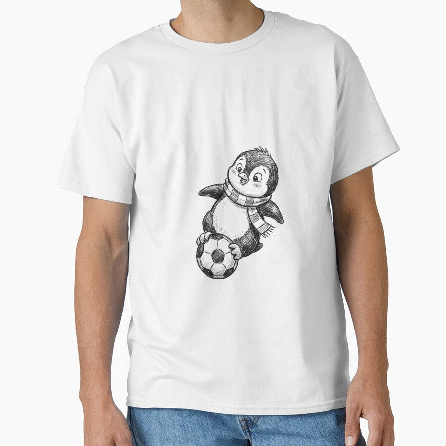 Cute Penguin Soccer Star 2026 World Cup Fluffy - Adult & Kids T-Shirts, Sweatshirts & Hoodies apparel design preview 1