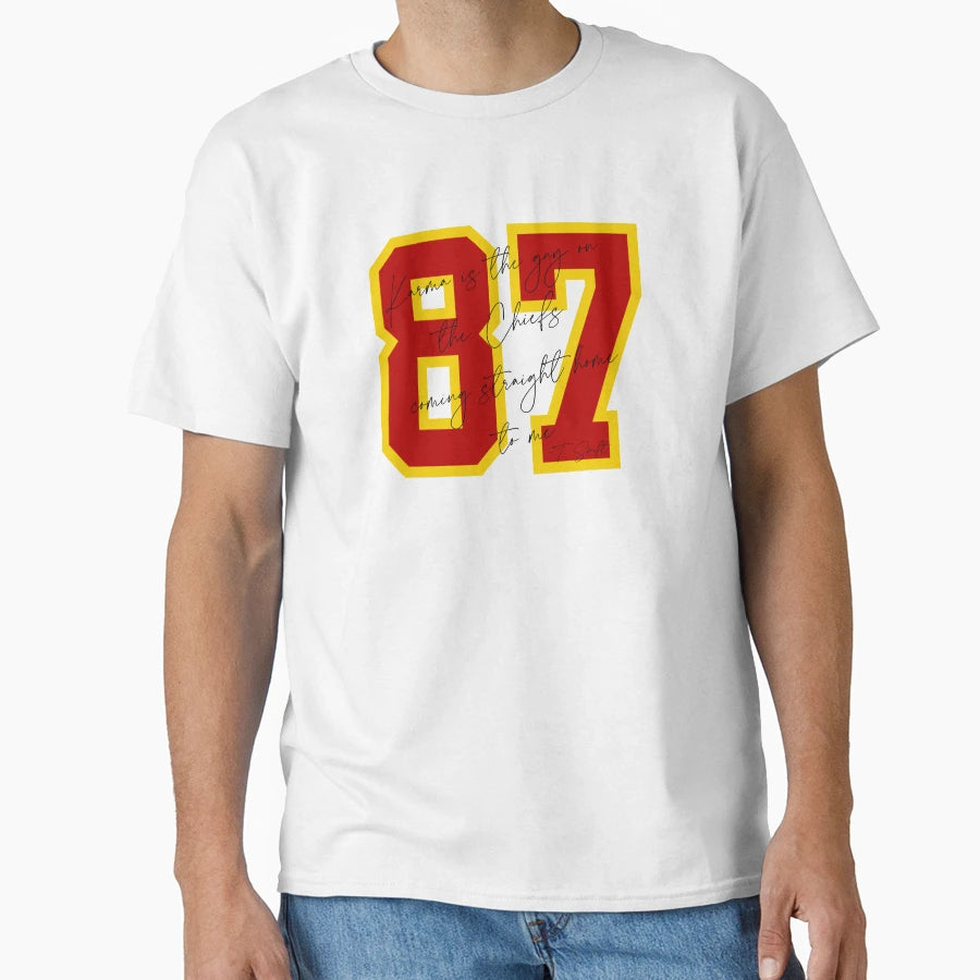Karma Is Guy Chiefs 2 T-Shirt - Novelty Apparel for Adults - T-Shirt, Sweatshirt, Hoodie