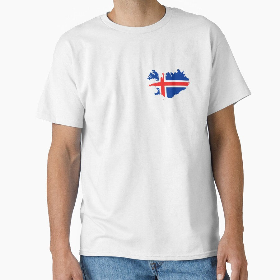Flag Map of Iceland by DreamBrushy - Adult & Kids T-Shirts, Sweatshirts & Hoodies apparel design preview 1