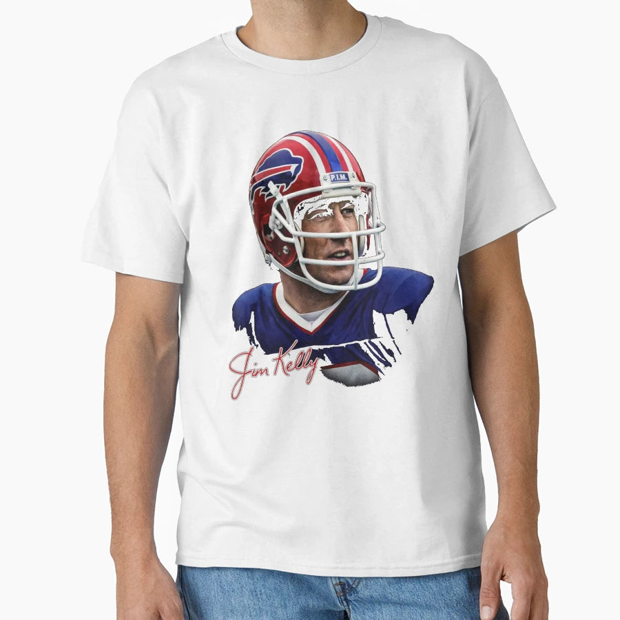 Jim Kelly Buffalo Bills Legendary Qb T-Shirt - Streetwear Style Unisex - T-Shirt, Sweatshirt, Hoodie