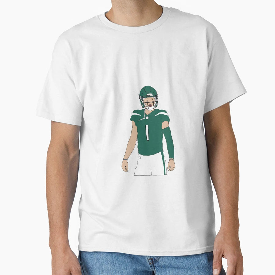 New York Jets Zach Wilson T-Shirt - Minimalist Print Unisex - T-Shirt, Sweatshirt, Hoodie