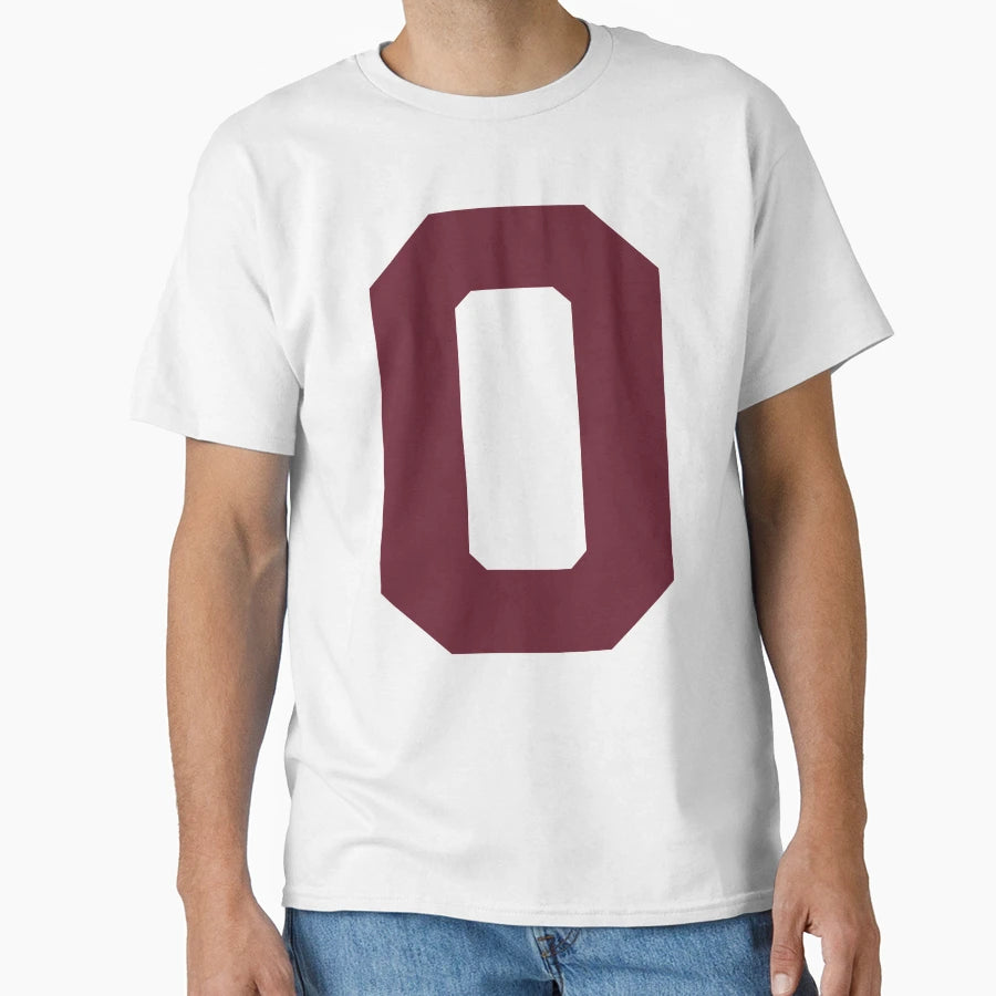 Number 0 Maroon Zero Sports Number 0 T-Shirt - Novelty Apparel Men Women - T-Shirt, Sweatshirt, Hoodie