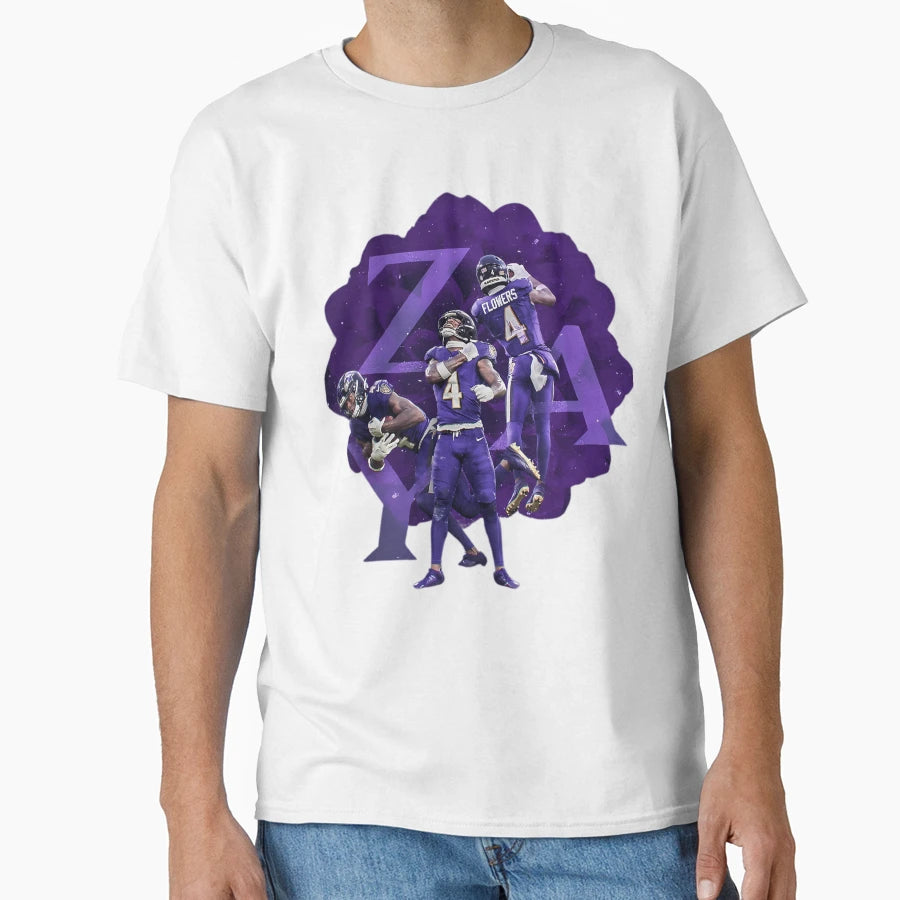 Zay Flowers T-Shirt - Graphic Print for Adults - T-Shirt, Sweatshirt, Hoodie