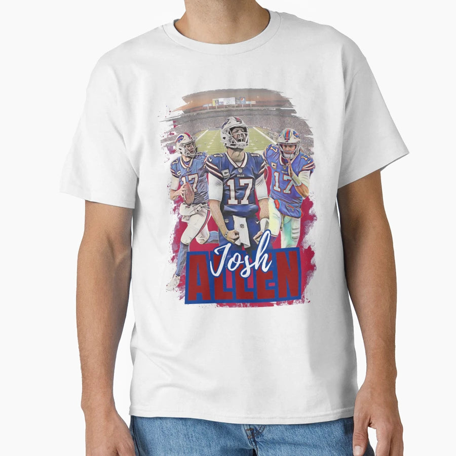 JA Buffalo Bills Nfl Football Art T-Shirt - Minimalist Print Men Women - T-Shirt, Sweatshirt, Hoodie