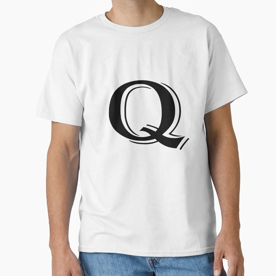 Alphabet Q Fanny T-Shirt - Trendy Graphic Men Women - T-Shirt, Sweatshirt, Hoodie