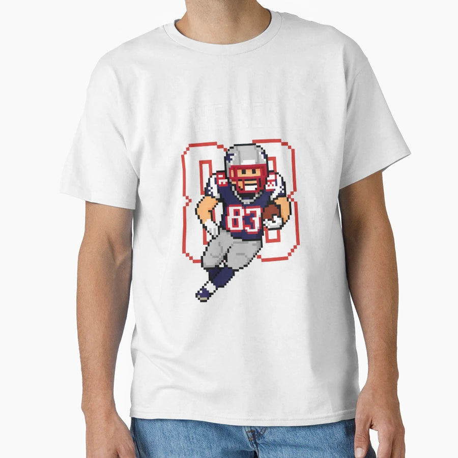 Wes Welker 83 Pixel Art 8 Bit Patriots T-Shirt - Custom Art Print Unisex - T-Shirt, Sweatshirt, Hoodie