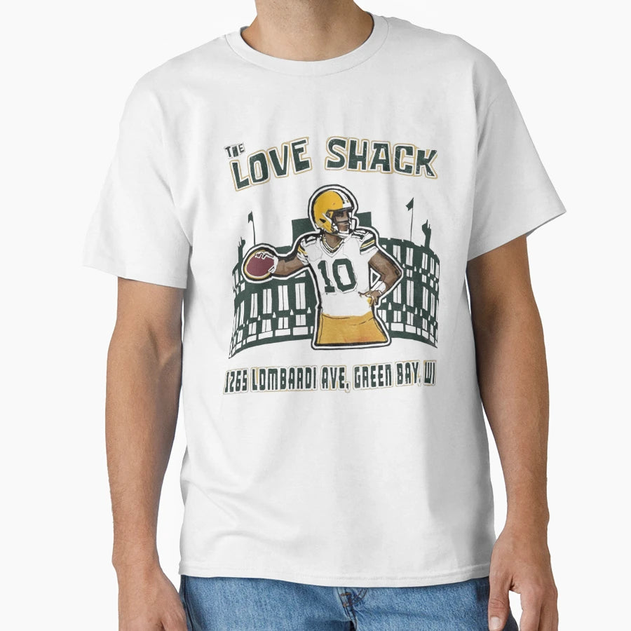 Love Shack 1265 Lombardi Ave Green Bay T-Shirt - Unique Graphic Men Women - T-Shirt, Sweatshirt, Hoodie