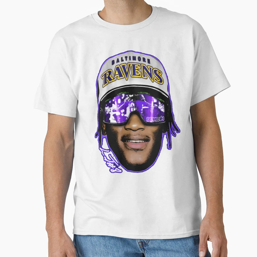 Lamar Baltimore Sunglasses T-Shirt - Custom Art Print Men Women - T-Shirt, Sweatshirt, Hoodie
