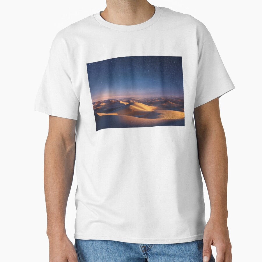 Starry Desert Dunes at Twilight Golden Sands Milky - Adult & Kids T-Shirts, Sweatshirts & Hoodies apparel design preview 1