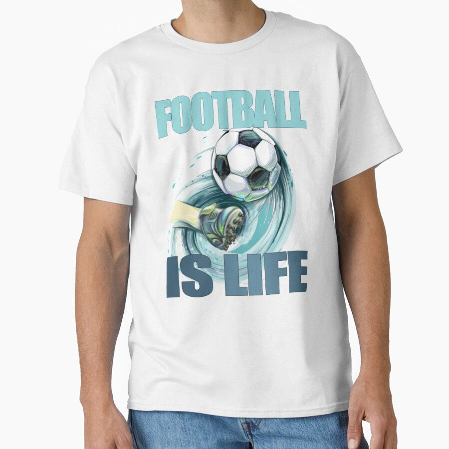 Football is life by Coach Lasso version 2 - Adult & Kids T-Shirts, Sweatshirts & Hoodies apparel design preview 1