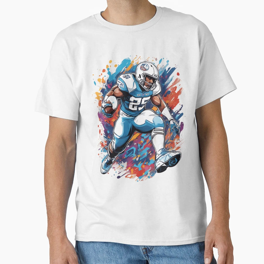 Tennessee Titans Running Back Comic T-Shirt - Graphic Print Men Women - T-Shirt, Sweatshirt, Hoodie