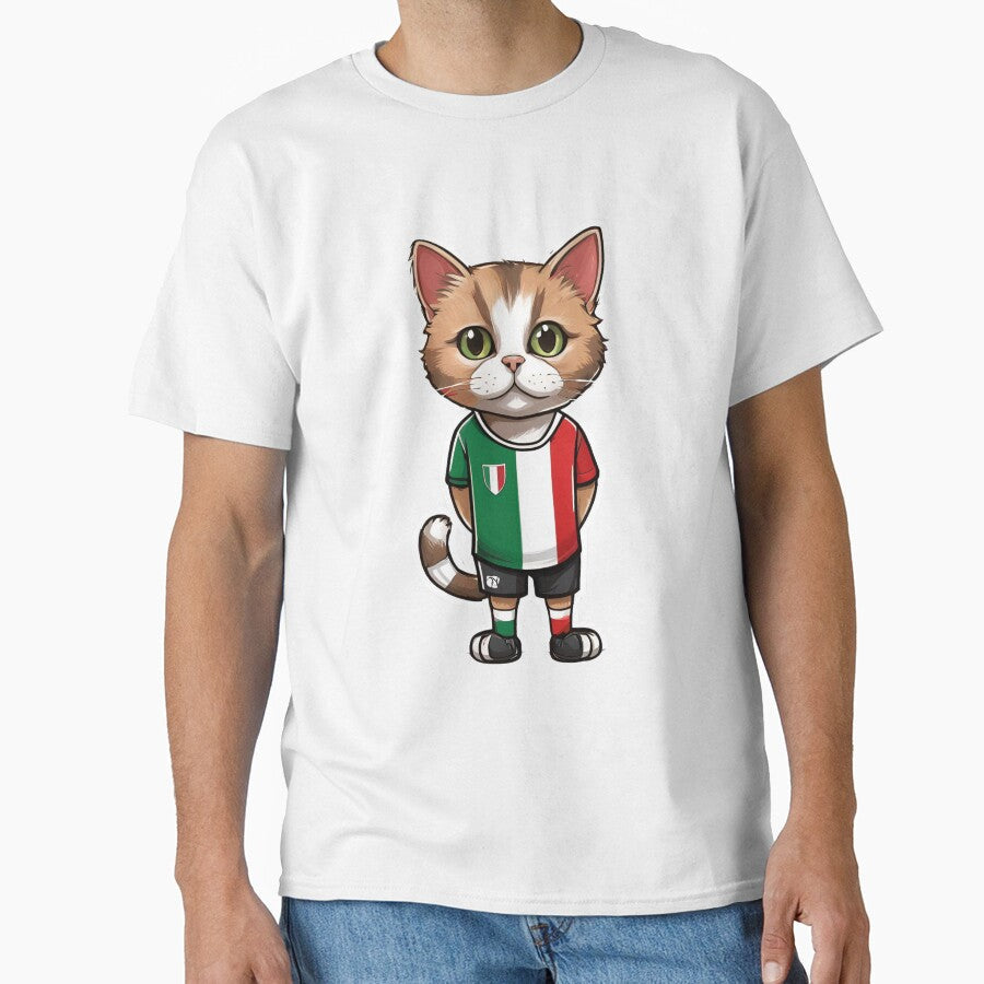 ITALY Sports Team: a Cat wearing colours of Italian - Adult & Kids T-Shirts, Sweatshirts & Hoodies apparel design preview 1