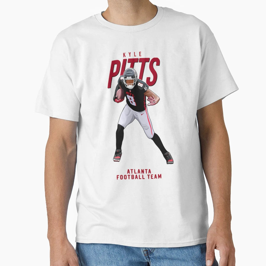 Kyle Pitts 8 Atlanta Football Team T-Shirt - Graphic Print Unisex - T-Shirt, Sweatshirt, Hoodie